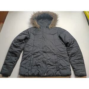 Columbia Women's Puffer Coat with Faux Fur Hood - Size Large